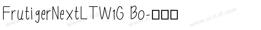 FrutigerNextLTW1G Bo字体转换